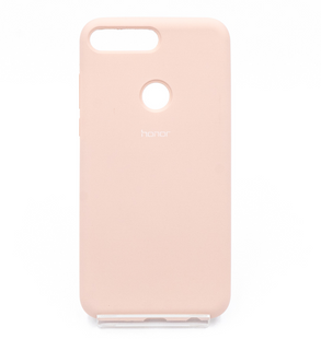 Силиконовый чехол Full Cover для Huawei Y7 2018 Prime pink sand
