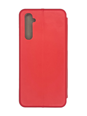 Чехол книжка кожа для Realme 6 Pro red