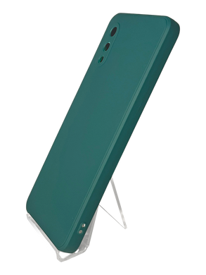 Силіконовий чохол Candy Full Camera для Samsung A02 forest green