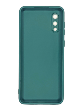 Силіконовий чохол Candy Full Camera для Samsung A02 forest green