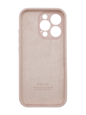 Силіконовий чохол Full Cover для iPhone 16 Pro Max pink sand Full Camera