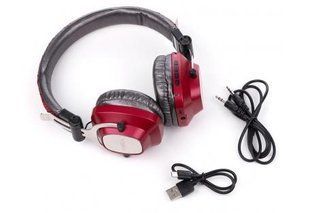 Блютуз Стерео Гарнитура VINGA HBT050RD + cable black-red