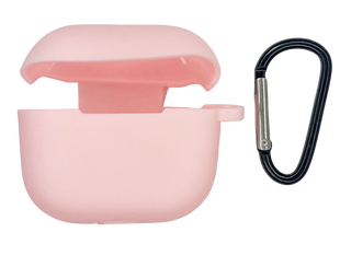 Чохол for AirPods 3 силіконовий + карабін light pink тех.пах.