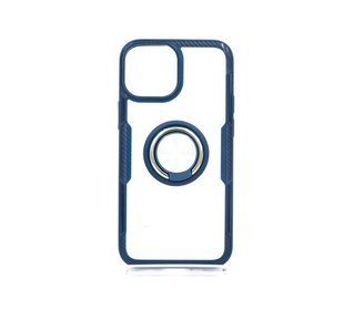 TPU+PC чохол Deen CrystalRing с магнітом для iPhone 13 mini clear/blue