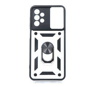 Чохол Camshield Serge Ring для Samsung A23 silver протиударний шторка/захист камери