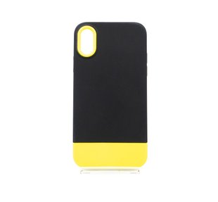 Чохол TPU+PC Bichromatic для iPhone X/XS black/yellow