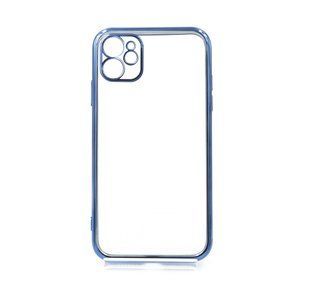 Силіконовий чохол Сlear для iPhone 11 blue Full Camera з глянсовою окантовкою