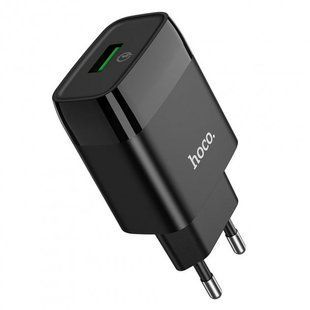 Мережевий блок живлення HOCO C72A Glorious 1USB 2.1A black
