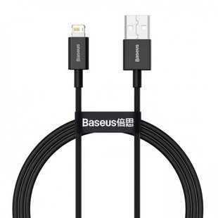 USB кабель Baseus CALYS-A01 Supenor Series Fast Charging Lightning 2.4A 1m black