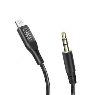 AUX кабель XO NB155 Lightning 1m black
