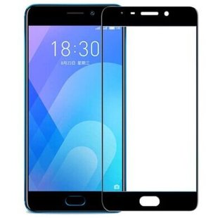 Защитное 2.5D стекло Full Glue для Meizu M6 Note f/s black (пов.) GOpt