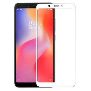 Защитное 2.5D стекло Full Glue для Xiaomi Mi6x/MiA2 f/s 0.3mm black/white Люкс