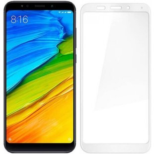 Защитное 2.5D стекло Full Glue для Xiaomi Redmi Note 5 f/s white