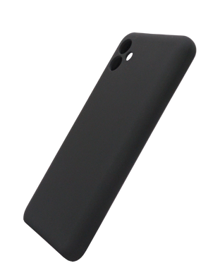 Силиконовый чехол Full Cover Lakshmi для Samsung A04E black (AAA) Full Camera без logo