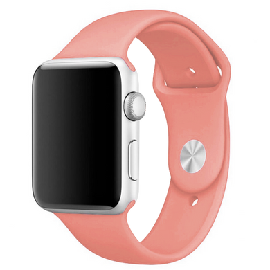 Силіконовий ремінець для Apple Watch Sport Band 38/40/41mm (S) 2pcs begonia red