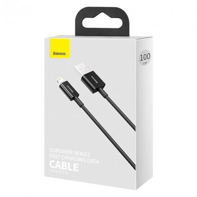 USB кабель Baseus CALYS-A01 Supenor Series Fast Charging Lightning 2.4A 1m black