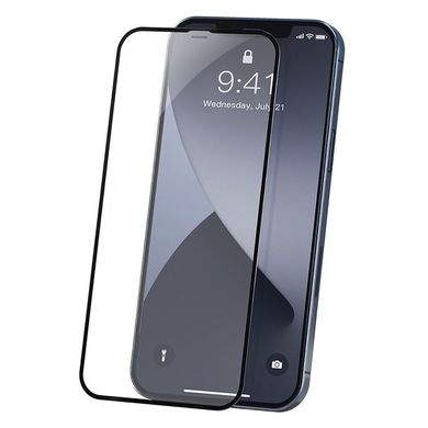 Защитное 3D Curved стекло для iPhone 12 Pro Max black Glasscove