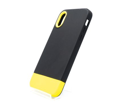 Чохол TPU+PC Bichromatic для iPhone X/XS black/yellow