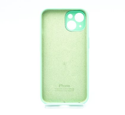 Силіконовий чохол Full Cover для iPhone 13 spearmint (grass) Full Camera