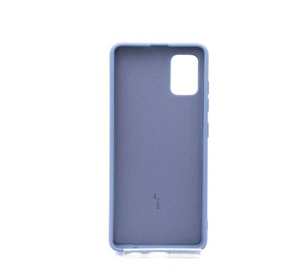 Силіконовий чохол Full Cover для Samsung A51 charcoal grey без logo