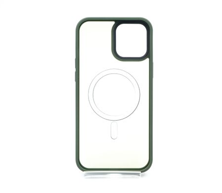 Чохол TPU+PC Metal Buttons with MagSafe Colorful для iPhone 12 Pro Max green