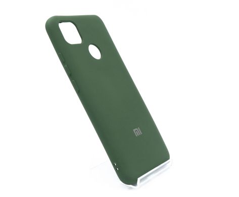 Силіконовий чохол Full Cover для Xiaomi Redmi 9C dark green Protective my color