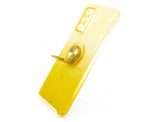 Силиконовый чехол SP Shine для Samsung A52 yellow ring for magnet