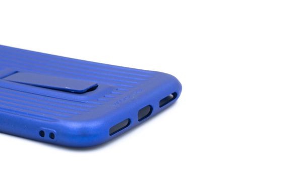 Чехол MiaMI Hike для IPhone X/XS dark blue с подставкой