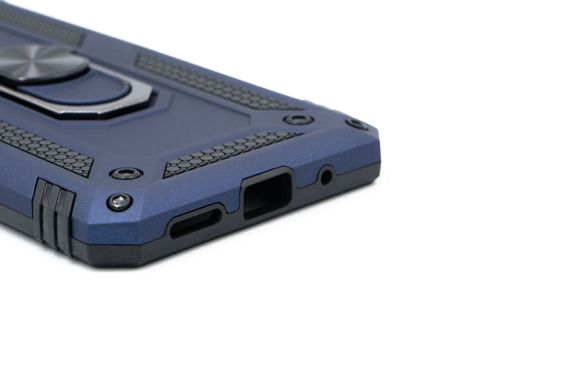 Чехол Serge Ring for Magnet для Xiaomi Redmi Note 10 5G/Poco M3 Pro dark blue противоударный