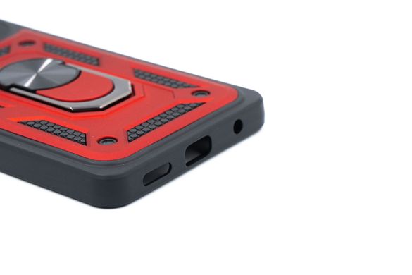 Чохол SP Serge Ring for Magnet для Xiaomi Redmi Note 10Pro 4G red протиударний Full Camera