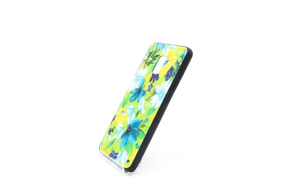 Накладка Glass Case Рельєф для Samsung A8 Plus (2018)