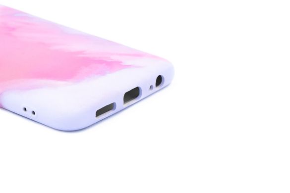 Силиконовый чехол Watercolor для Xiaomi Redmi Note 10 4G (TPU) pink