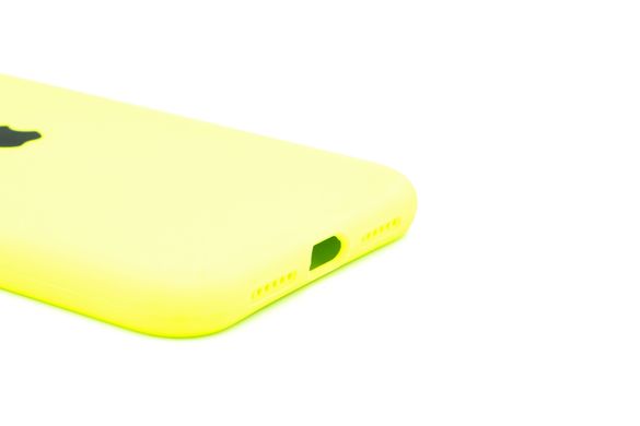 Силіконовий чохол Full Cover для iPhone 11 neon green Full Camera