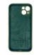 Силіконовий чохол Full Cover для iPhone 13 dark green Full Camera