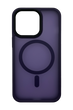 Чехол Fibra Metal Buttons with MagSafe для iPhone 14 Pro Max deep purple