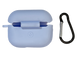Чохол for AirPods Pro силіконовий + карабін lilac cream box