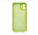 Силіконовий чохол Full Cover для iPhone 12 lime green Full Camera