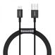 USB кабель Baseus CALYS-A01 Supenor Series Fast Charging Lightning 2.4A 1m black