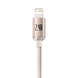 USB кабель Baseus Crystal Shine Series Lightning 2.4A/2m (CAJY001204) pink