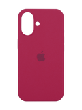 Силіконовий чохол Full Cover для iPhone 16 rose red