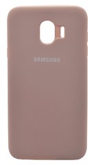 Силіконовий чеоол Silicone Cover для Samsung J4-2018 pink sand Full Protective