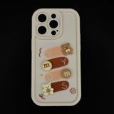 Чохол Pretty Things для iPhone 14 Pro white/bear Full Camera