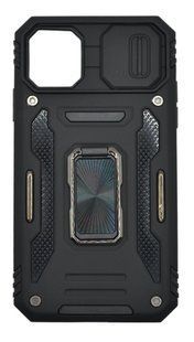 Чехол Camshield Army Ring для iPhone 11 black противоударный шторка/защита камеры