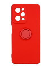 Чохол (TPU) Candy Ring для Xiaomi Redmi Note 12 Pro 5G/Poco X5 Pro 5G red Full Camera