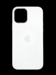Силиконовый чехол with MagSafe для iPhone 12/12 Pro white