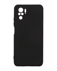 Силіконовий чохол SMTT для Xiaomi Redmi Note 10/Note 10S black Full Camera з мікрофіброю