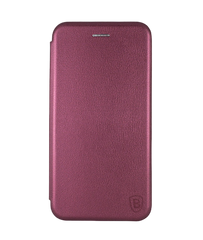 Чехол книжка Baseus Premium Edge для Huawei Y5p marsala
