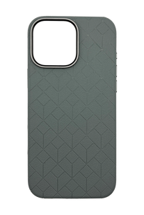 Шкіряний чохол Carved with MagSafe Colorful для iPhone 16 Pro Max grey