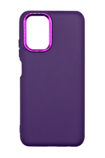 Силіконовий чохол Metal Frame для Xiaomi Redmi Note 10 4G/ Note 10S elderberry (AA)