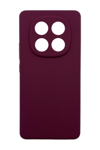 Силиконовый чехол Softy для Xiaomi Redmi Note 14 Pro 4G bordo Full Camera с микрофиброй